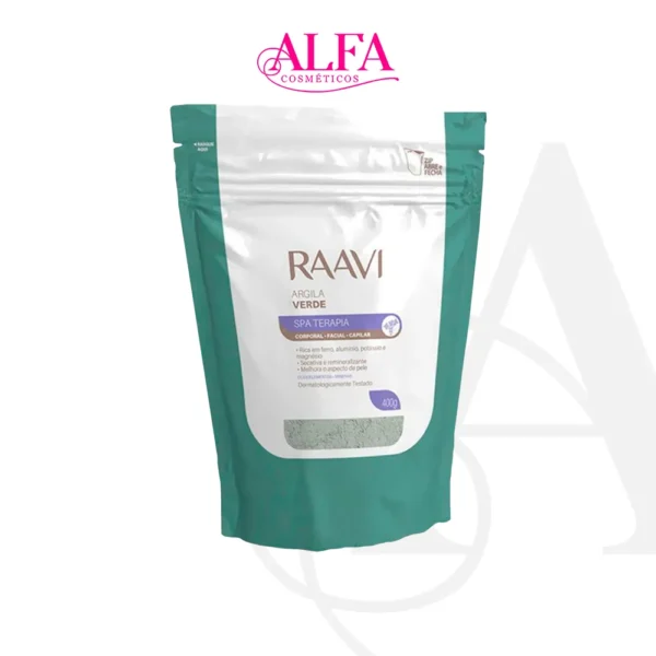 Argila Raavi Corporal Facial Capilar Verde 400g