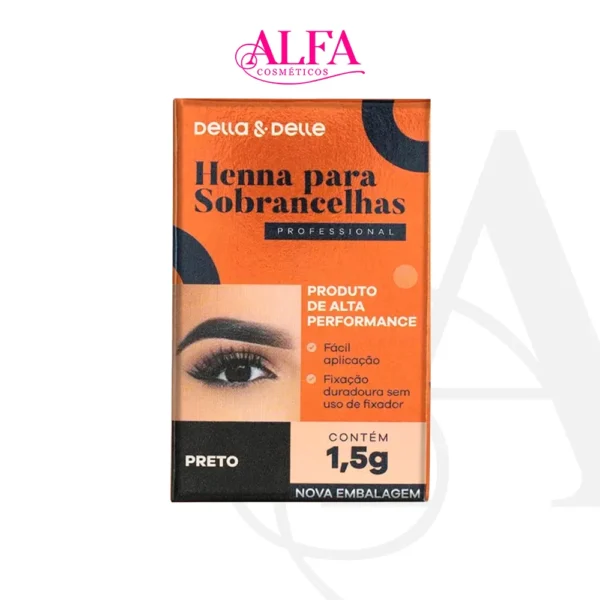 Henna Delle & Della 1,5g Preto