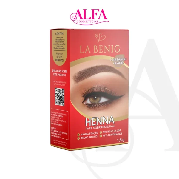 Henna La Benig Castanho Claro 1,5g