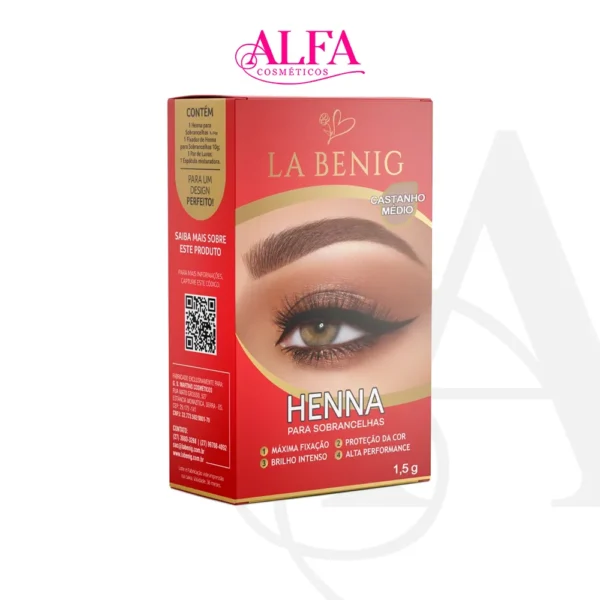 Henna La Benig Castanho Médio 1,5g