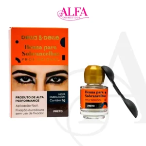 Henna Sobrancelha 3g Preto - Della & Delle