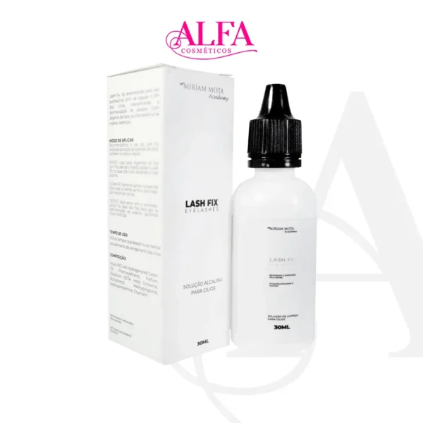 Lash Fix Solução Alcalina Limpeza Higienização Cílios 30ml