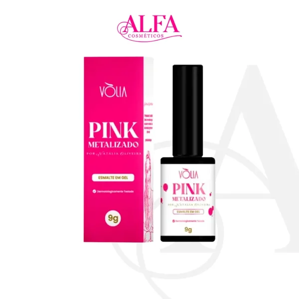 Esmalte em Gel VÒLIA Pink Metalizado 9g