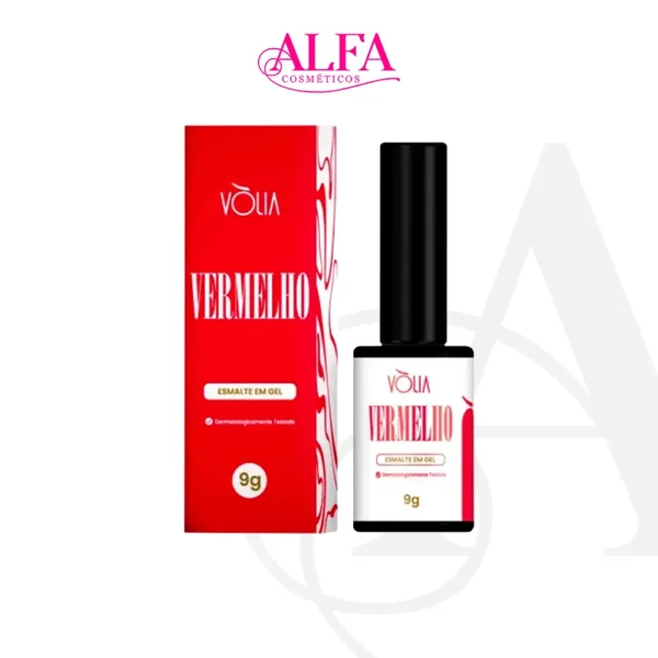 Esmalte em Gel VÒLIA Vermelho 9g