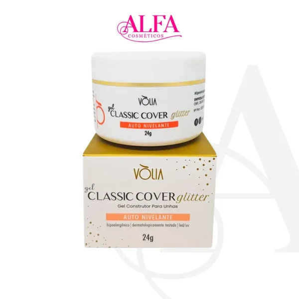 Gel Classic Cover Glitter Vòlia 24g