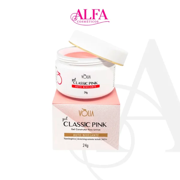 Gel Classic Pink Glitter Vòlia (24g)