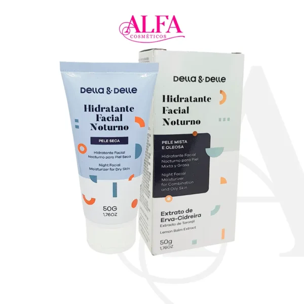 Hidratante Facial Rosto Pele Seca Della & Delle 50g