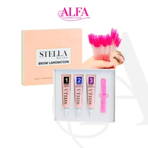 Kit Brown Lamination Lash Lifiting Stella Milano + 50 Escovinhas