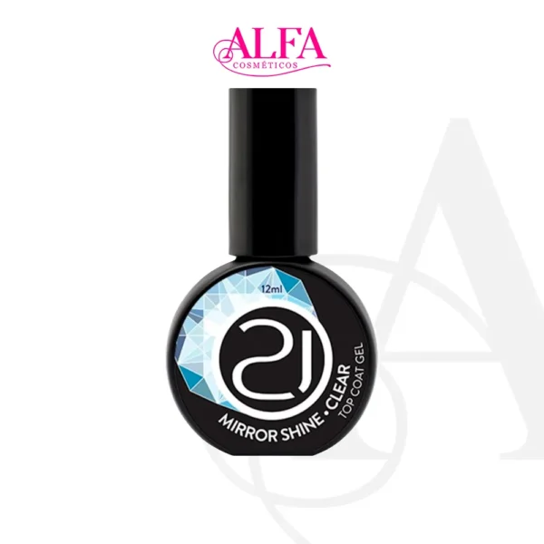 Top Coat Mirror Shine Clear 12ml Nails 21