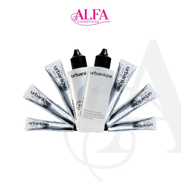 Kit 6 Tintas para Sobrancelhas + Removedor + Oxidante Urbanique