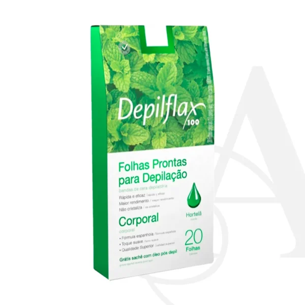 Folhas Prontas Corporais Depilflax C/ 20 Und - Imagem 4