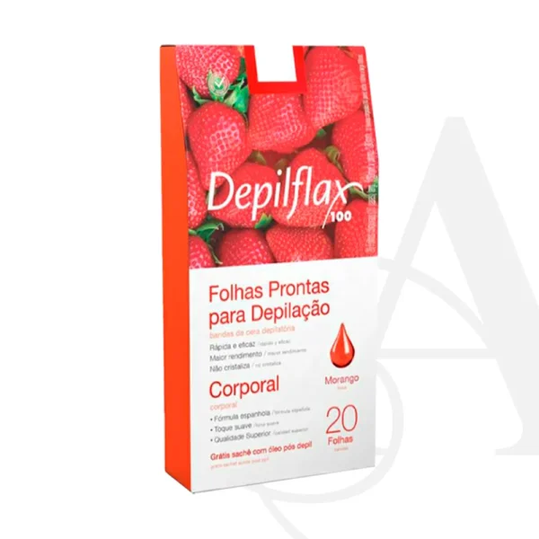 Folhas Prontas Corporais Depilflax C/ 20 Und - Imagem 2