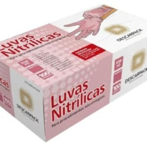 Cx. Luvas descartáveis Descarpack nitrilica x 100 unidades