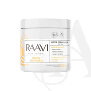 Creme Massagem Óleos Essenciais Pré e Pós Operatório Raavi 500g