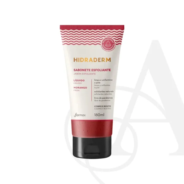 SABONETE LÍQUIDO ESFOLIANTE HIDRADERM 180ML - Imagem 2