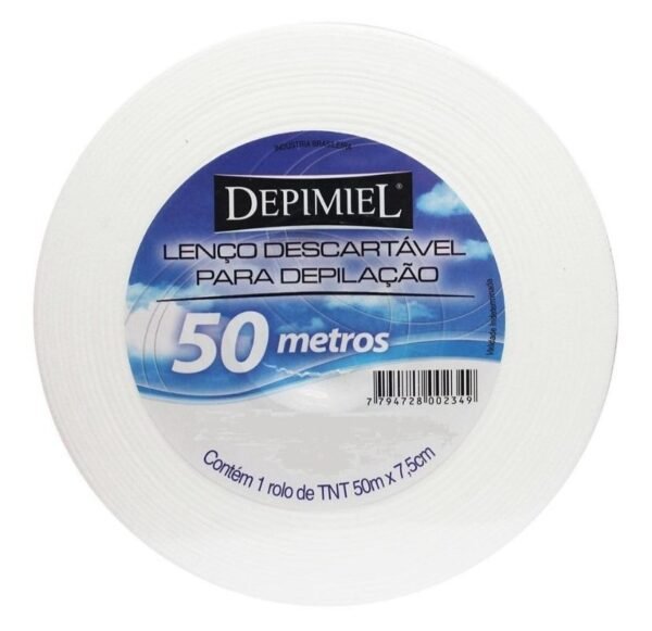 Rolo Para Depilação A Cera Descartável 50 Metros Depimiel - Imagem 2