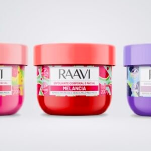 kit Esfoliante Corporal 200g Raavi 3 unidades (amora, melancia,morango)